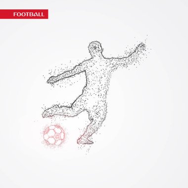 futbol logosu tasarım vektörü