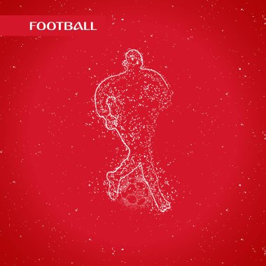 futbol logosu tasarım vektörü