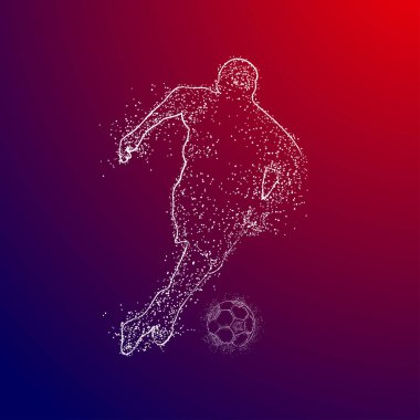 futbol logosu tasarım vektörü