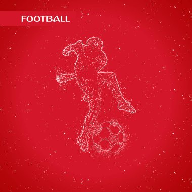 futbol logosu tasarım vektörü