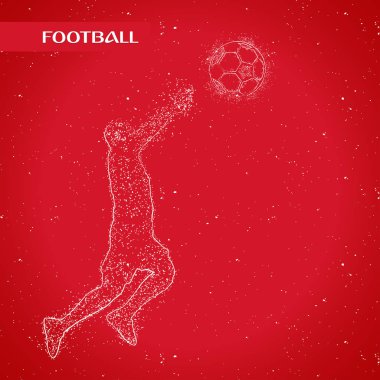 futbol logosu tasarım vektörü