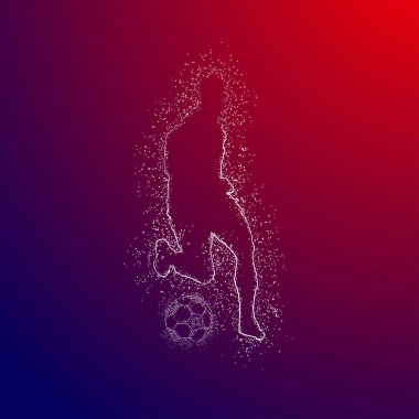 futbol logosu tasarım vektörü