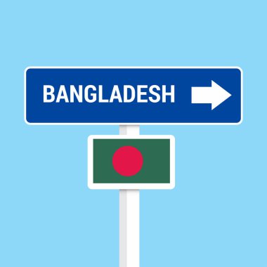 Bangladeş trafik işaretleri tasarlamak vektör kurulu 