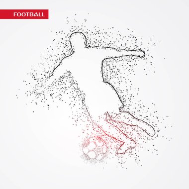 futbol logosu tasarım vektörü 