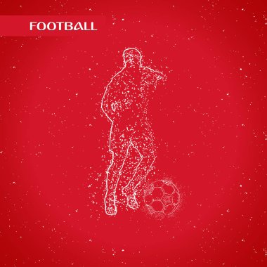 futbol logosu tasarım vektörü