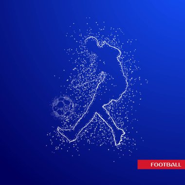 futbol logosu tasarım vektörü