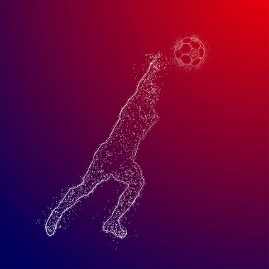 futbol logosu tasarım vektörü