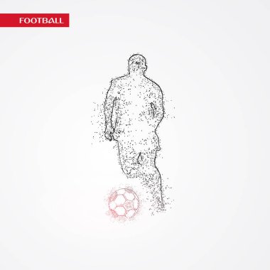 futbol logosu tasarım vektörü