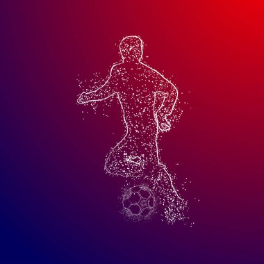 futbol logosu tasarım vektörü
