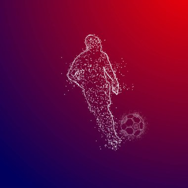 futbol logosu tasarım vektörü