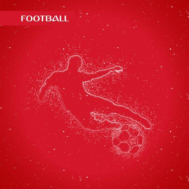 futbol logosu tasarım vektörü 