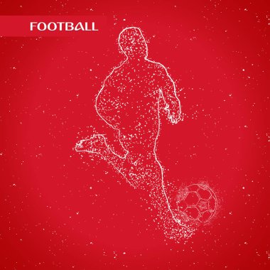 futbol logosu tasarım vektörü