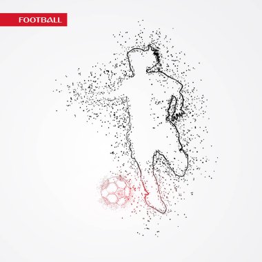 futbol logosu tasarım vektörü 