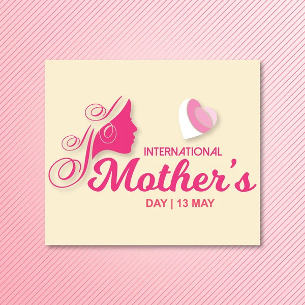 Anneler günü tebrik kartı tipografi ve yaratıcı tasarım 