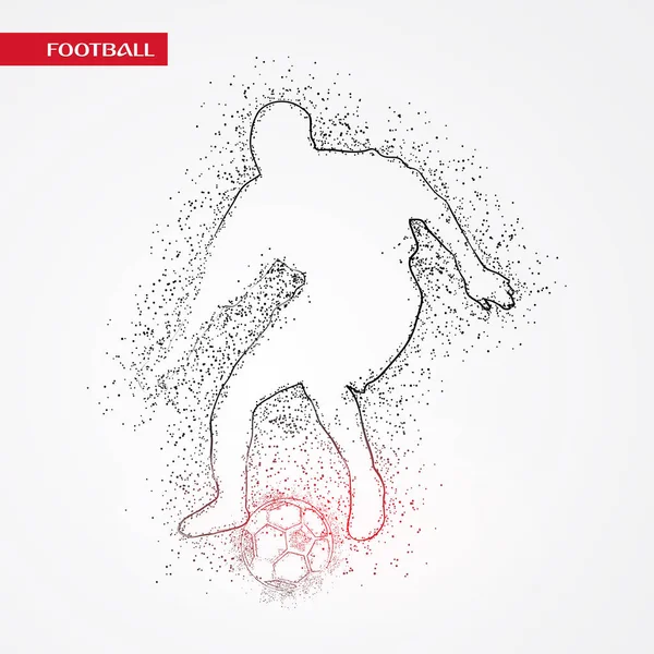 Futbol beyaz arka plan üzerinde renkli logo tasarımı