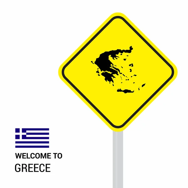 希腊交通标志板设计矢量 — 图库矢量图片