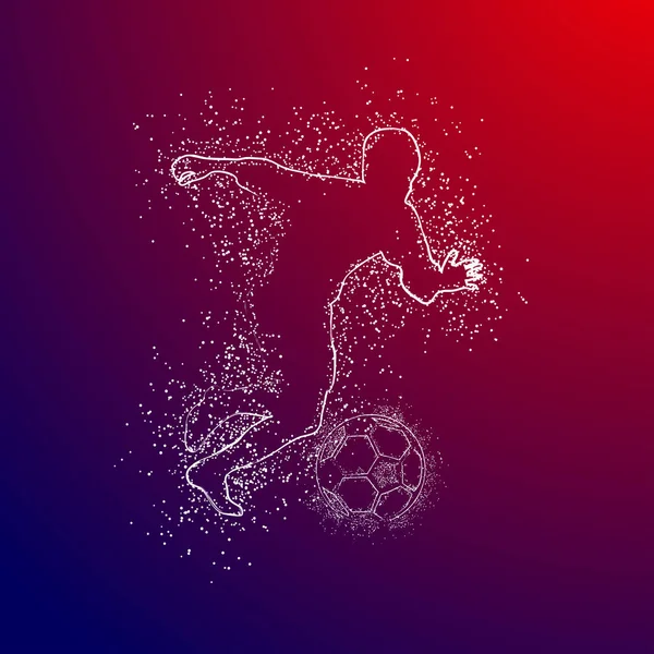 Futebol Logotipo Design Vector — Vetor de Stock