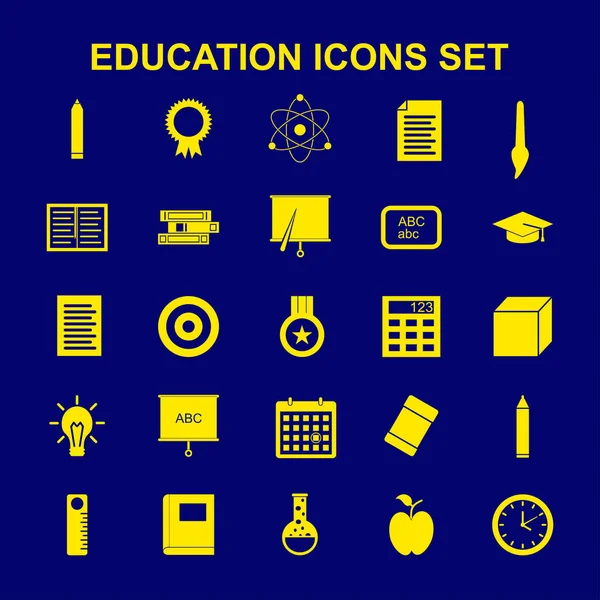 vektör eğitim Icon set 