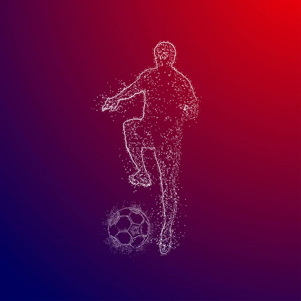 Wektor Projektu Logo Piłki Nożnej — Wektor stockowy