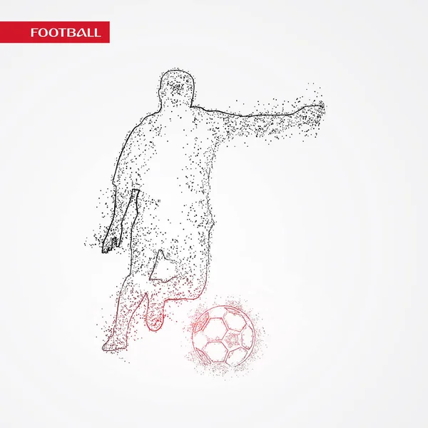 Futbol beyaz arka plan üzerinde renkli logo tasarımı