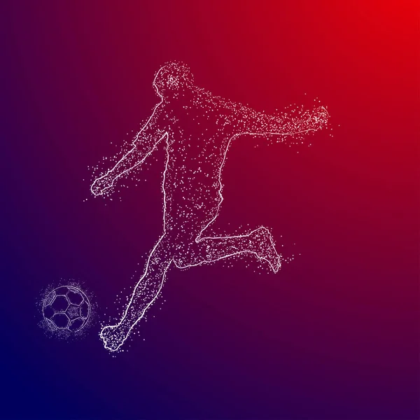 足球标志设计矢量 — 图库矢量图片