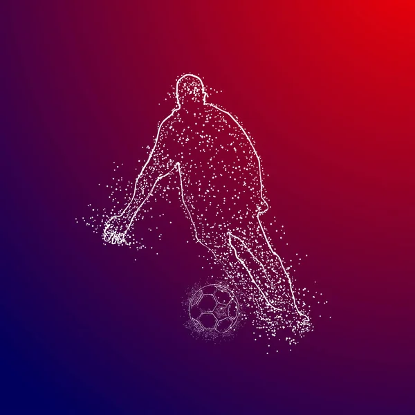 futbol logosu tasarım vektörü