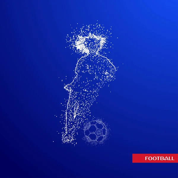 futbol logosu tasarım vektörü