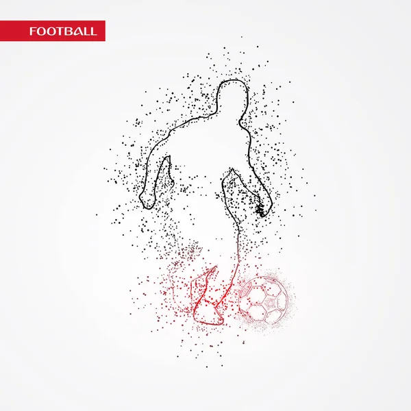 Futbol beyaz arka plan üzerinde renkli logo tasarımı