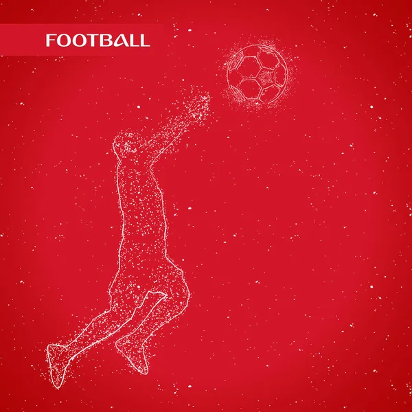 futbol logosu tasarım vektörü