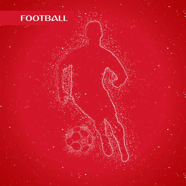 futbol logosu tasarım vektörü