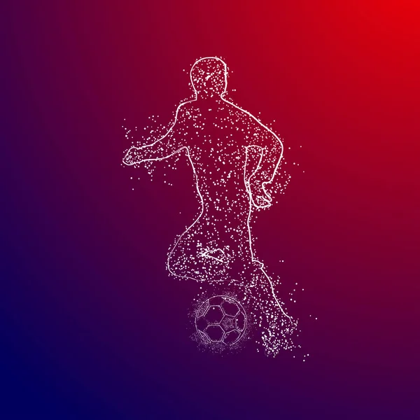 futbol logosu tasarım vektörü