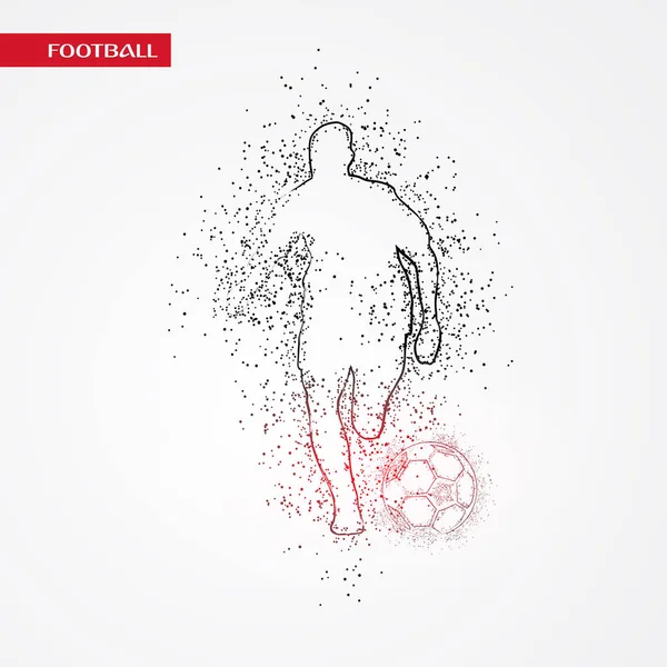 Futbol beyaz arka plan üzerinde renkli logo tasarımı