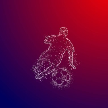 futbol logosu tasarım vektörü 