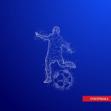 futbol logosu tasarım vektörü