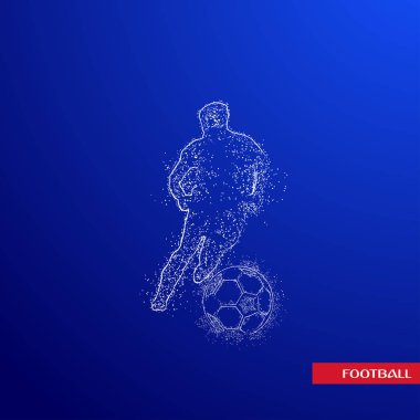 futbol logosu tasarım vektörü