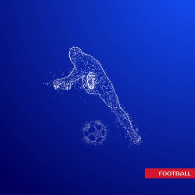 futbol logosu tasarım vektörü