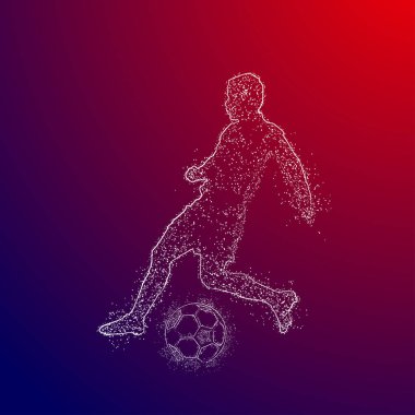 futbol logosu tasarım vektörü