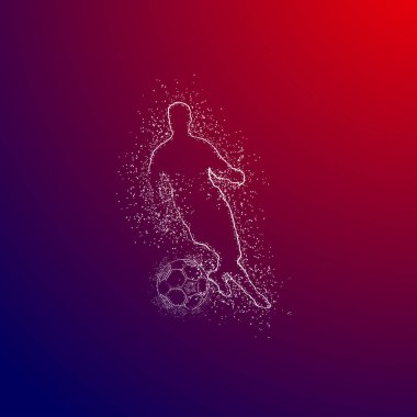 futbol logosu tasarım vektörü