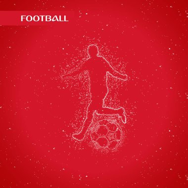 futbol logosu tasarım vektörü