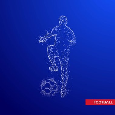 futbol logosu tasarım vektörü