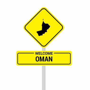 Umman trafik işaretleri kartı tasarımı, vektör 