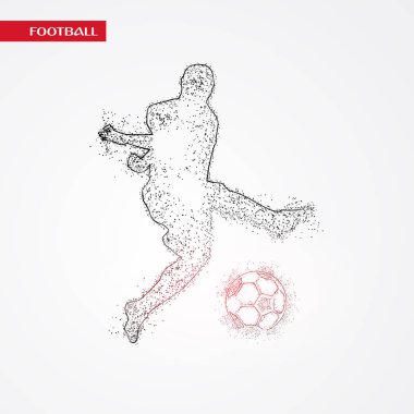 futbol logosu tasarım vektörü 