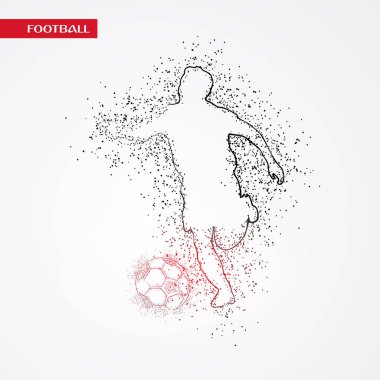 futbol logosu tasarım vektörü 