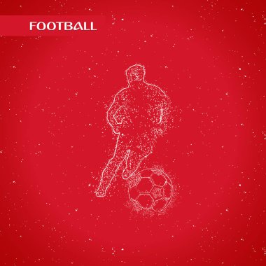 futbol logosu tasarım vektörü