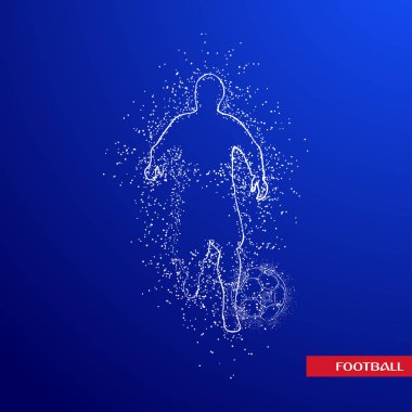 futbol logosu tasarım vektörü 