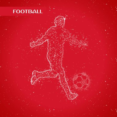 futbol logosu tasarım vektörü