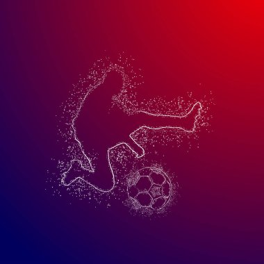 futbol logosu tasarım vektörü