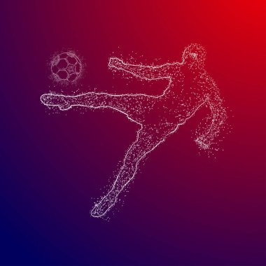 futbol logosu tasarım vektörü