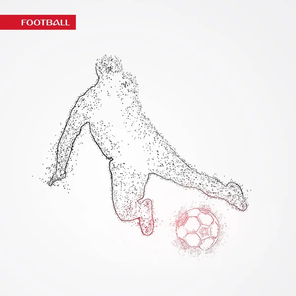 Futbol beyaz arka plan üzerinde renkli logo tasarımı