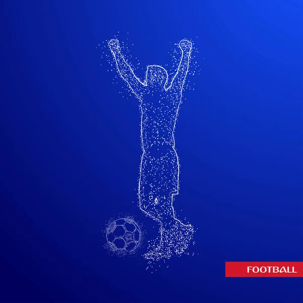 futbol logosu tasarım vektörü